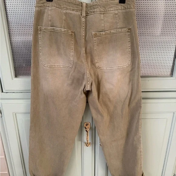 Anthropologie - Patchwork Beige Jeans - Picture 4 of 8